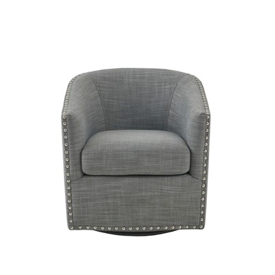 Madison Park Tyler Swivel Chair in Grey MP103-1071