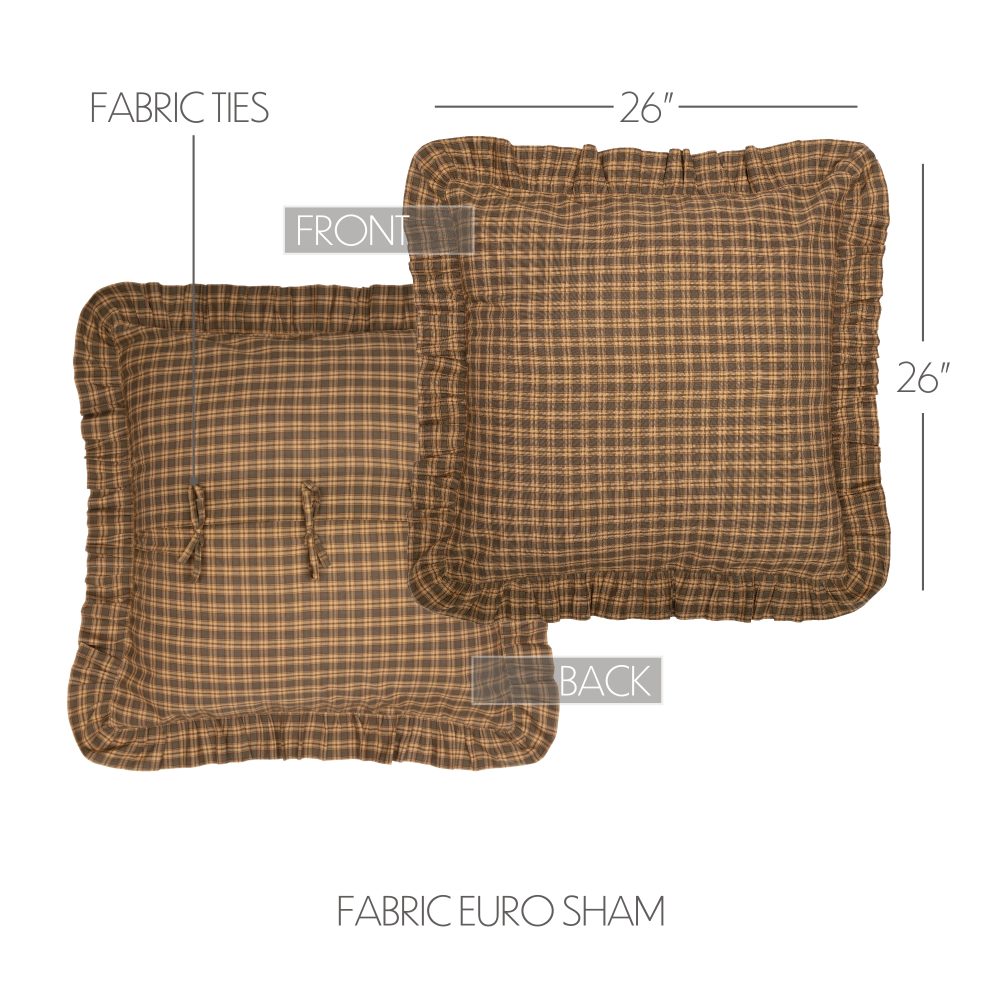 Cedar Ridge Fabric Euro Sham 26x26