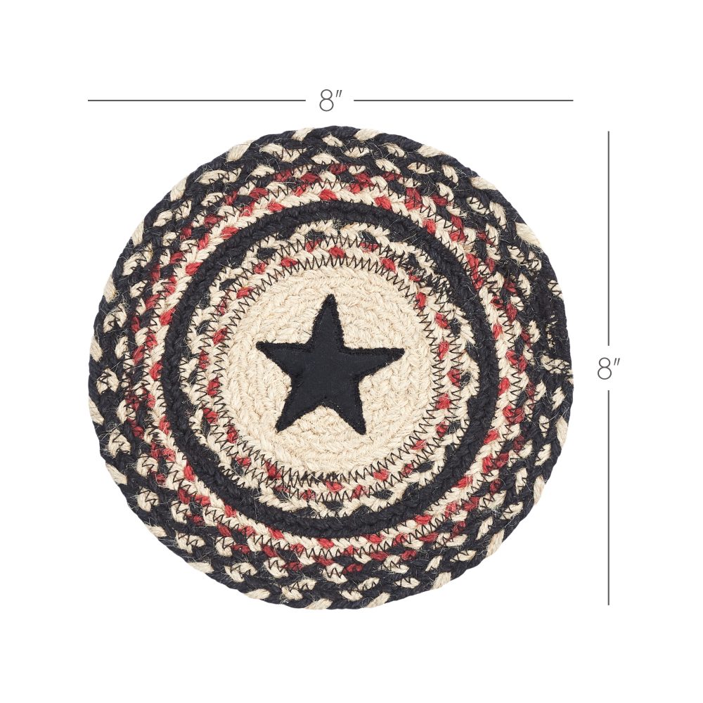 VHC Colonial Star Jute Trivet - Thumbnail 2