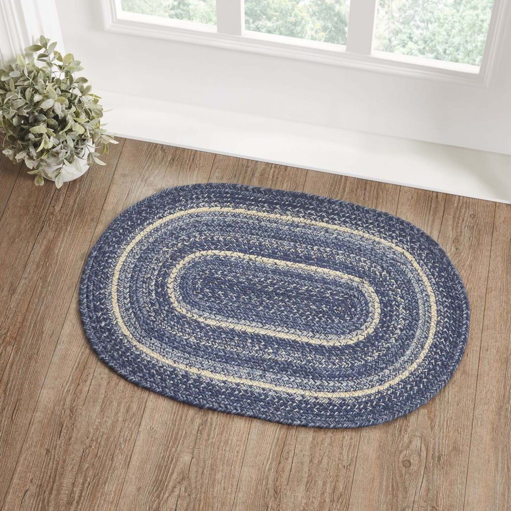 Great Falls Blue Jute Rug Oval 20×30 – eBedding4You
