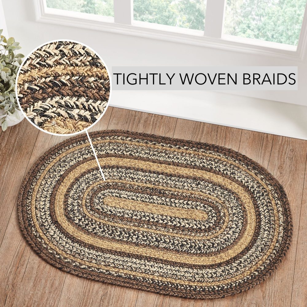 Espresso Jute Rug Oval 20×30 – eBedding4You