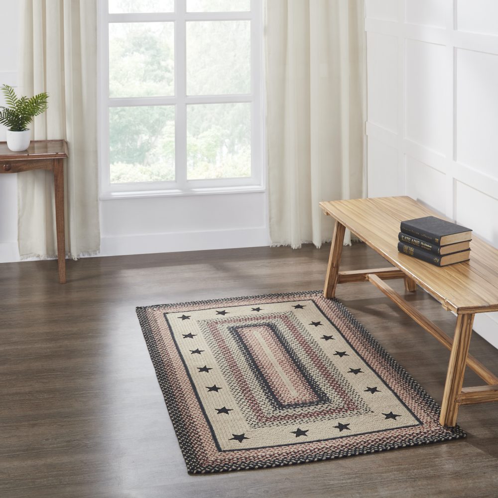Colonial Star Jute Rug Rect w/ Pad 36×60 – eBedding4You