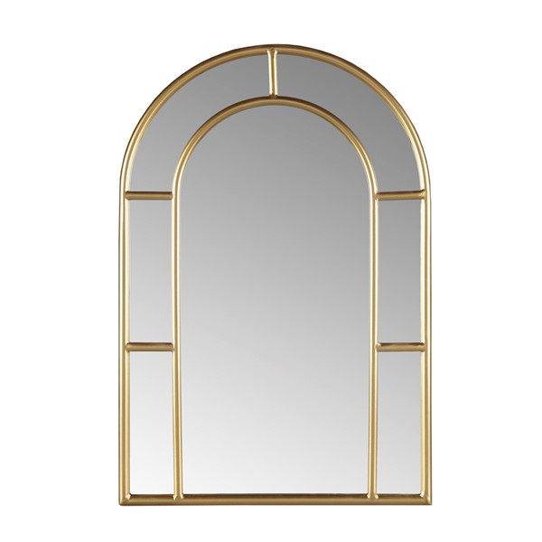 Martha Stewart Regina Gold Arched Wall Mirror in Gold MT95F-0080
