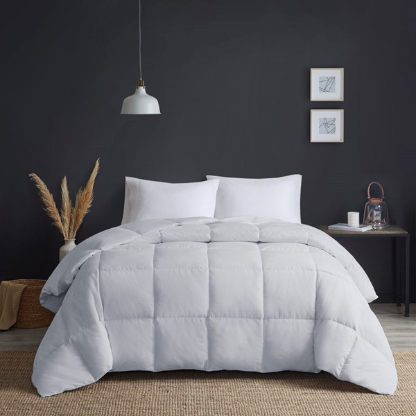 True North by Sleep Philosophy Heavy Warmth Goose Feather and Down Oversize Comforter in Light Grey, Full/Queen TN10-0537