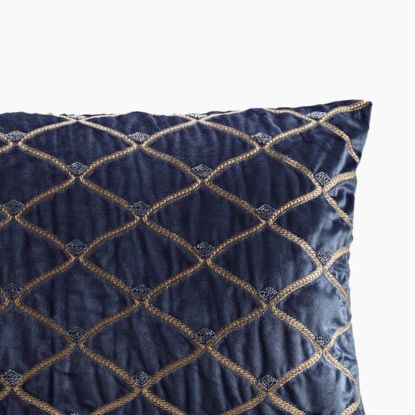 Croscill Classics Aumont Oblong Decor Pillow in Navy, 22x15" CCL30-0061