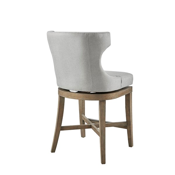 Madison Park Carson Counter Stool With Swivel Seat in Light Grey MP104-0986