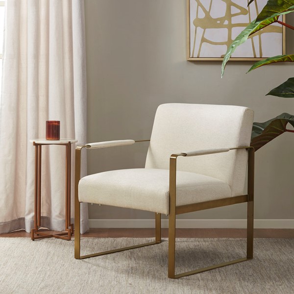 Martha Stewart Jayco Accent Chair in Cream MT100-0123