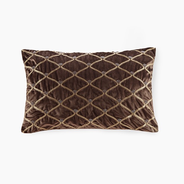 Croscill Classics Aumont Oblong Decor Pillow in Brown, 22x15" CCL30-0029