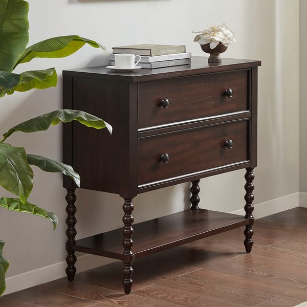 Madison Park Signature Beckett 2 Drawer Accent Chest in Morocco Brown MPS130-0293
