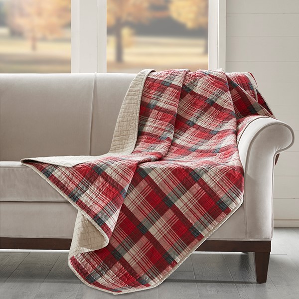 Woolrich Tasha Quilted Throw in Red, 50x70" WR50-1781