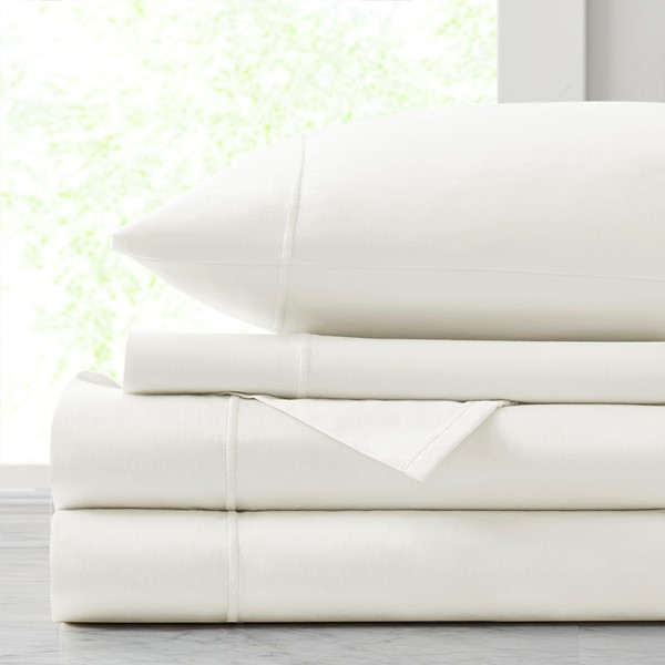 Croscill Luxury Egyptian 500TC Cotton Sheet Set in White, King CCS20-003