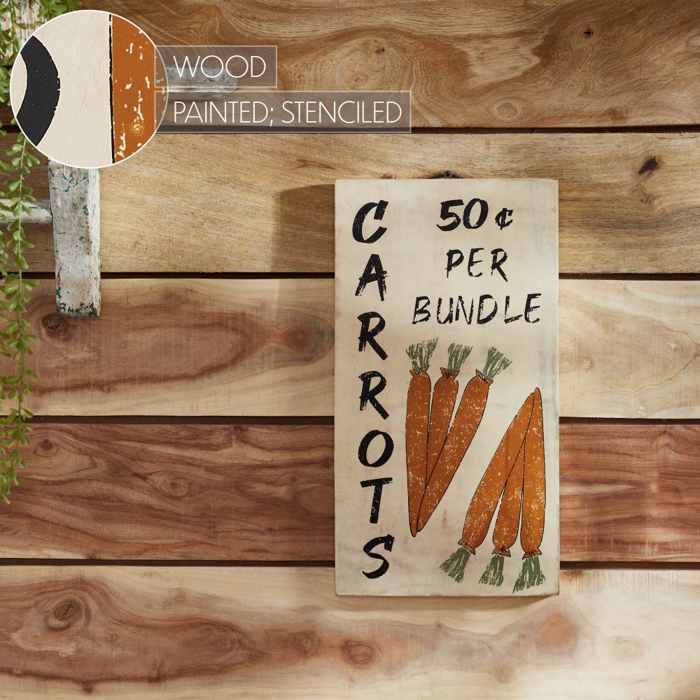 Carrot Wooden Sign 15×8 – eBedding4You