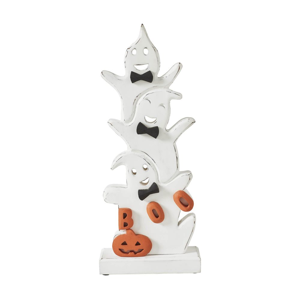 Ghost Stack BOO Wooden Figurine 16×6.5×2 – eBedding4You