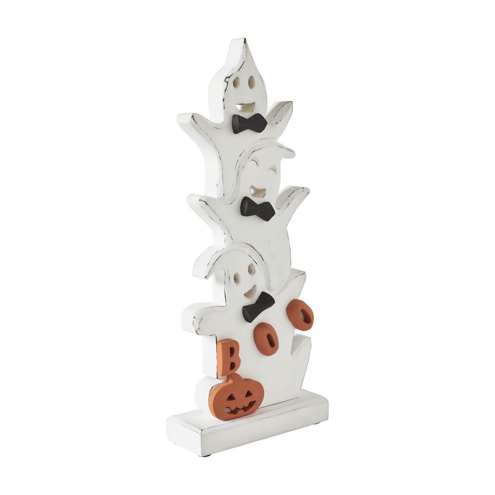 Ghost Stack BOO Wooden Figurine 16×6.5×2 – eBedding4You