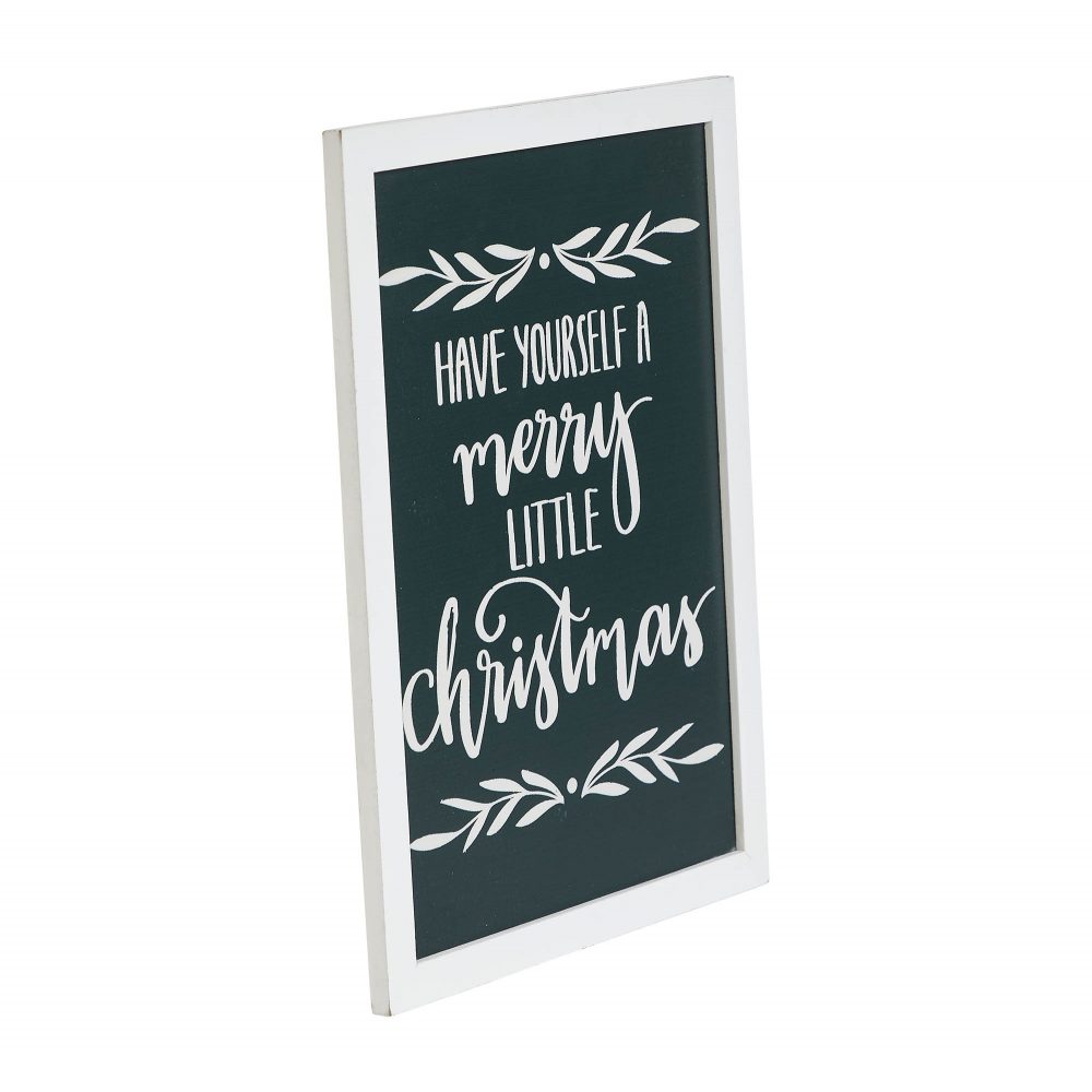Have Yourself A Merry Little Christmas Green Wall Hanging Sign 15×11 ...