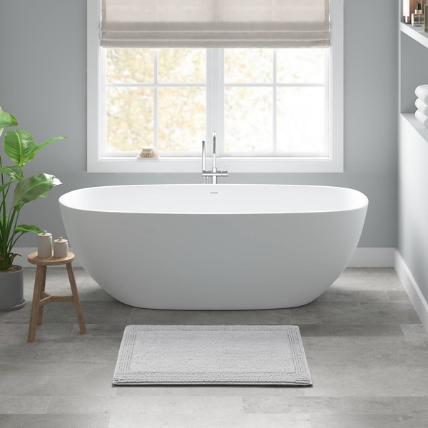Signature Bath Rug Madison Park Signature Splendor 100% Cotton Tufted 3000 GSM Reversible ...