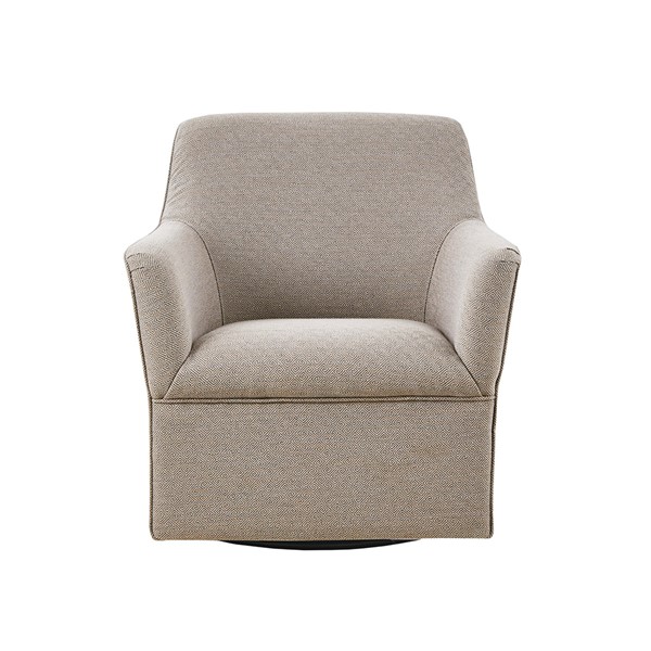 Madison Park Augustine Swivel Glider Chair in Grey/Taupe, One Size MP103-0825 - Image 2