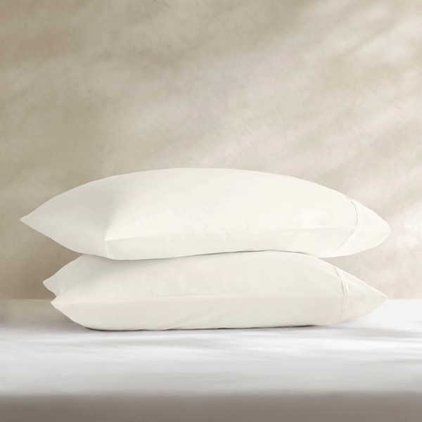 Harbor House 100% Egyptian Cotton Sateen Pillowcase Set in Off-White, Standard Sham HHD21-1941 - Image 3