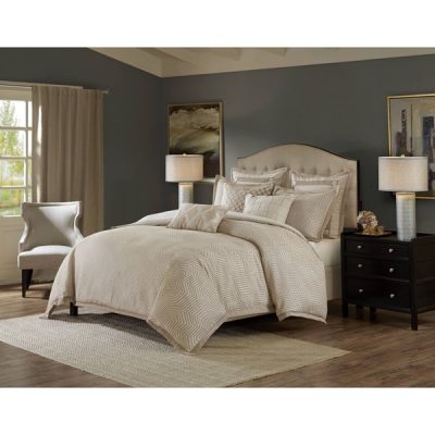 Madison Park Signature Shades of Serenity Jacquard Comforter Set in Tan/Ivory, King MPS10-0002