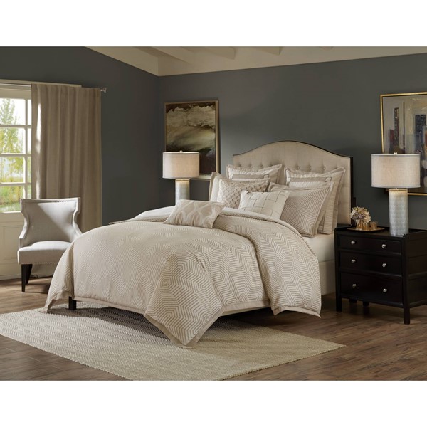 Madison Park Signature Shades of Serenity Jacquard Comforter Set in Tan/Ivory, Queen MPS10-0001