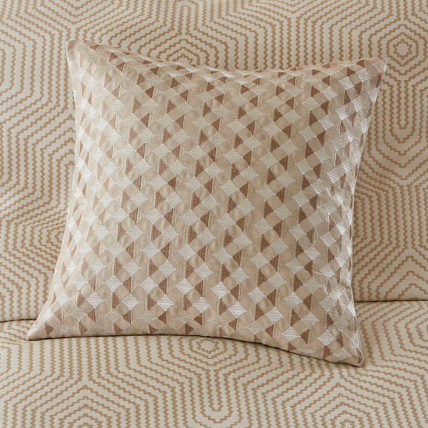 Madison Park Signature Shades of Serenity Jacquard Comforter Set in Tan/Ivory, Queen MPS10-0001 - Image 5