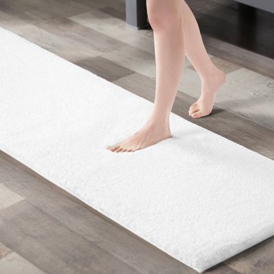 Madison Park Signature Marshmallow Bath Rug Collection in White, 20x30" MPS72-162