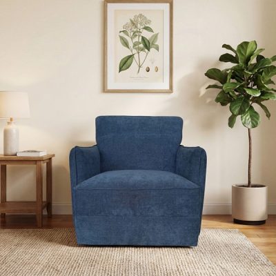 Chapel Hill Carly Swivel Chair in Blue, One Size CH100-1002