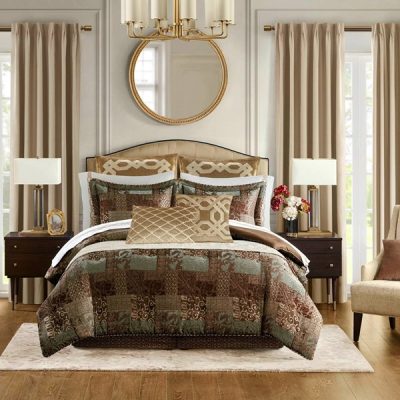 Croscill Classics Galleria 4 Piece Comforter Set in Brown, Cal King CCL10-0015