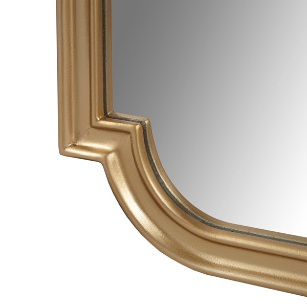 Madison Park Adelaide Gold Scalloped Wood Wall Mirror in Gold, One Size MP95F-0318 - Image 4