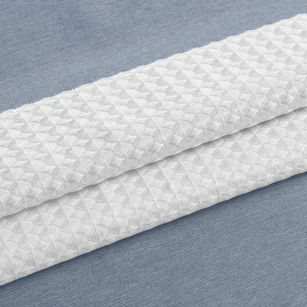 Madison Park Spa Waffle Shower Curtain with 3M Treatment in Dark Blue, 72x84" MP70-8456 - Image 2