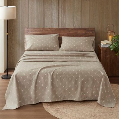 Woolrich Cotton Flannel Sheet Set in Stag Head, Twin WR20-4096