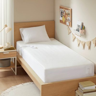 Beautyrest Nonwoven Heated Mattress Pad in White, Twin BR55-5283