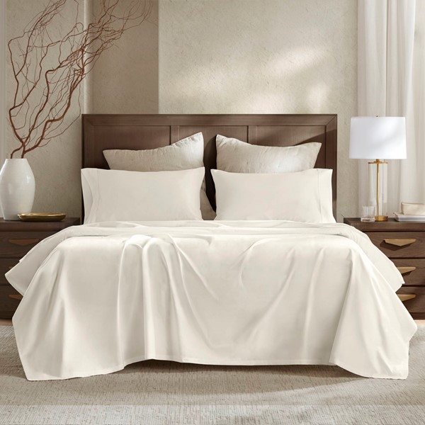 Harbor House 100% Egyptian Cotton Sateen Sheet Set in Off-White, Queen HHD20-1959 - Image 4