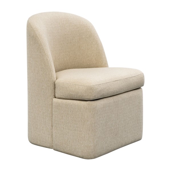 INK+IVY Lyra Dining Chair with castors in Taupe, One Size II108-0611 - Image 2