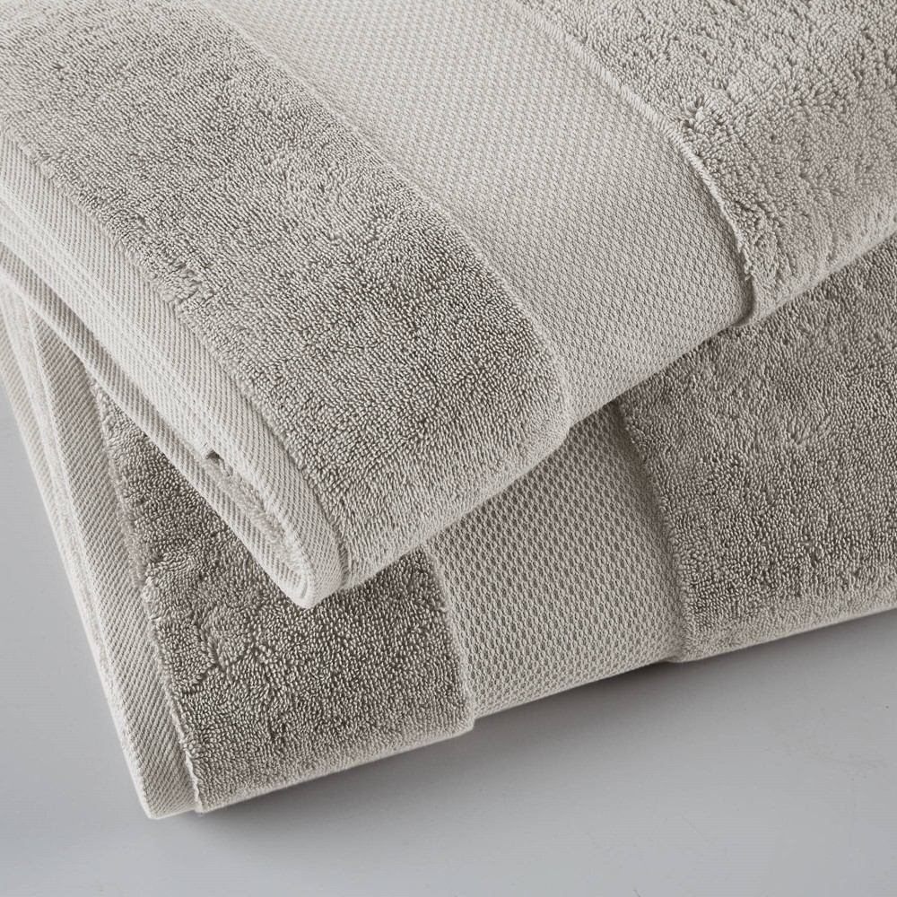 Madison Park Signature Turkish 100% Cotton Bath Sheet 2 Piece Set in Grey, 35x70" - 2PK MPS73-533 - Image 6