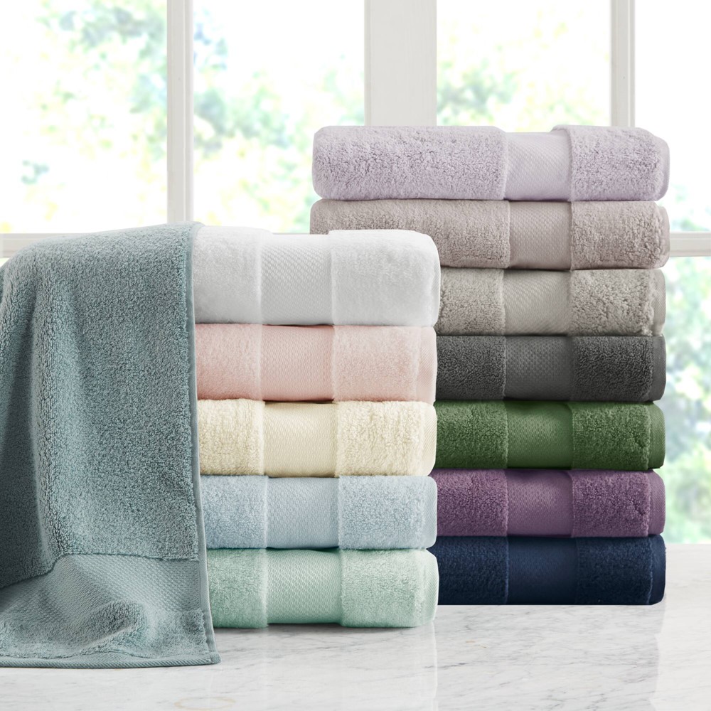 Madison Park Signature Turkish Cotton 6 Piece Bath Towel Set in White, 6-Piece MPS73-349 - Image 5