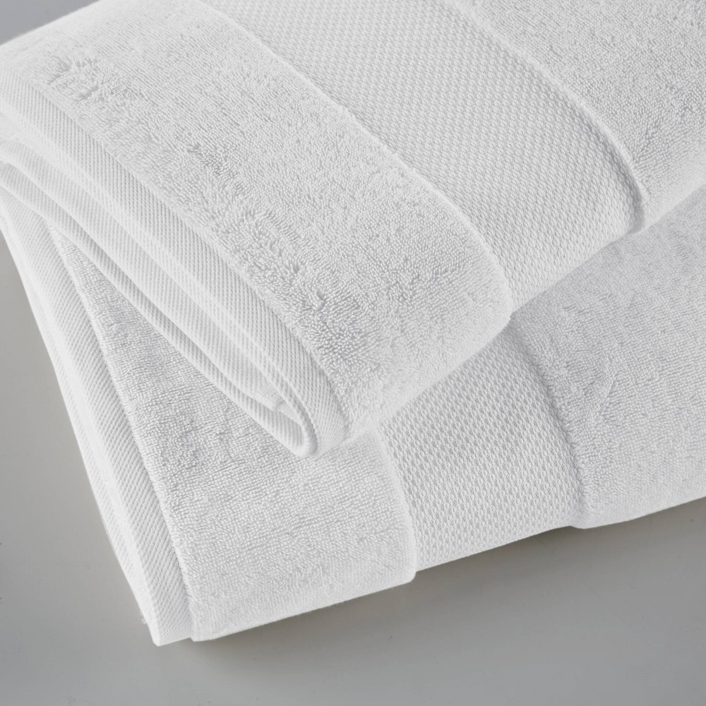 Madison Park Signature Turkish Cotton 6 Piece Bath Towel Set in White, 6-Piece MPS73-349 - Image 7