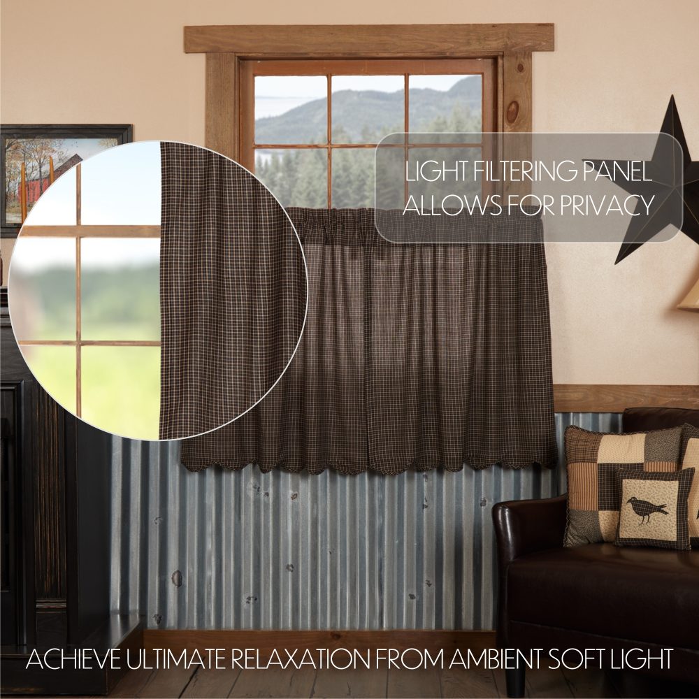 Kettle Grove Plaid Tier Scalloped Set of 2 L36xW36 - Image 4