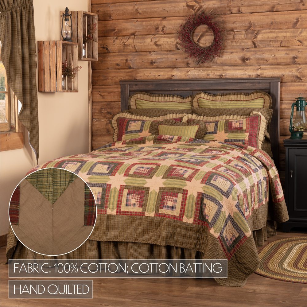 Tea Cabin Queen Quilt 94Wx94L - Image 6