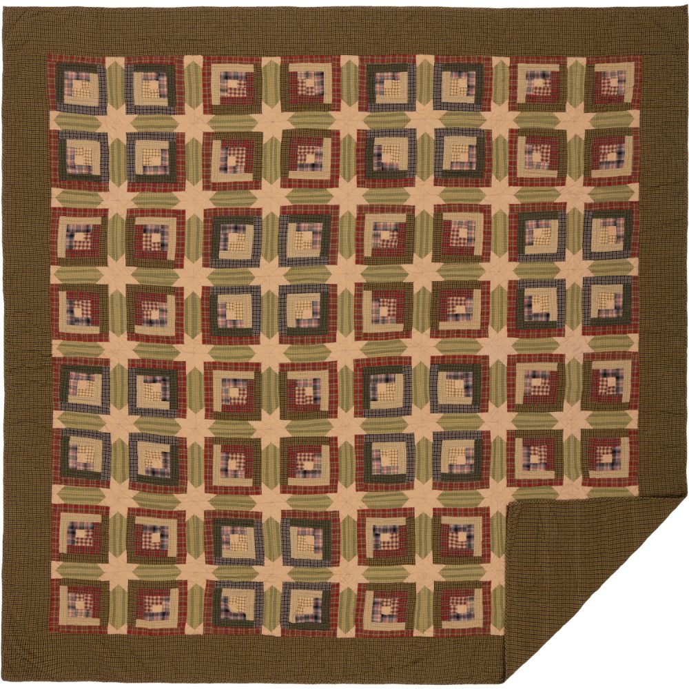 Tea Cabin Queen Quilt 94Wx94L - Image 3