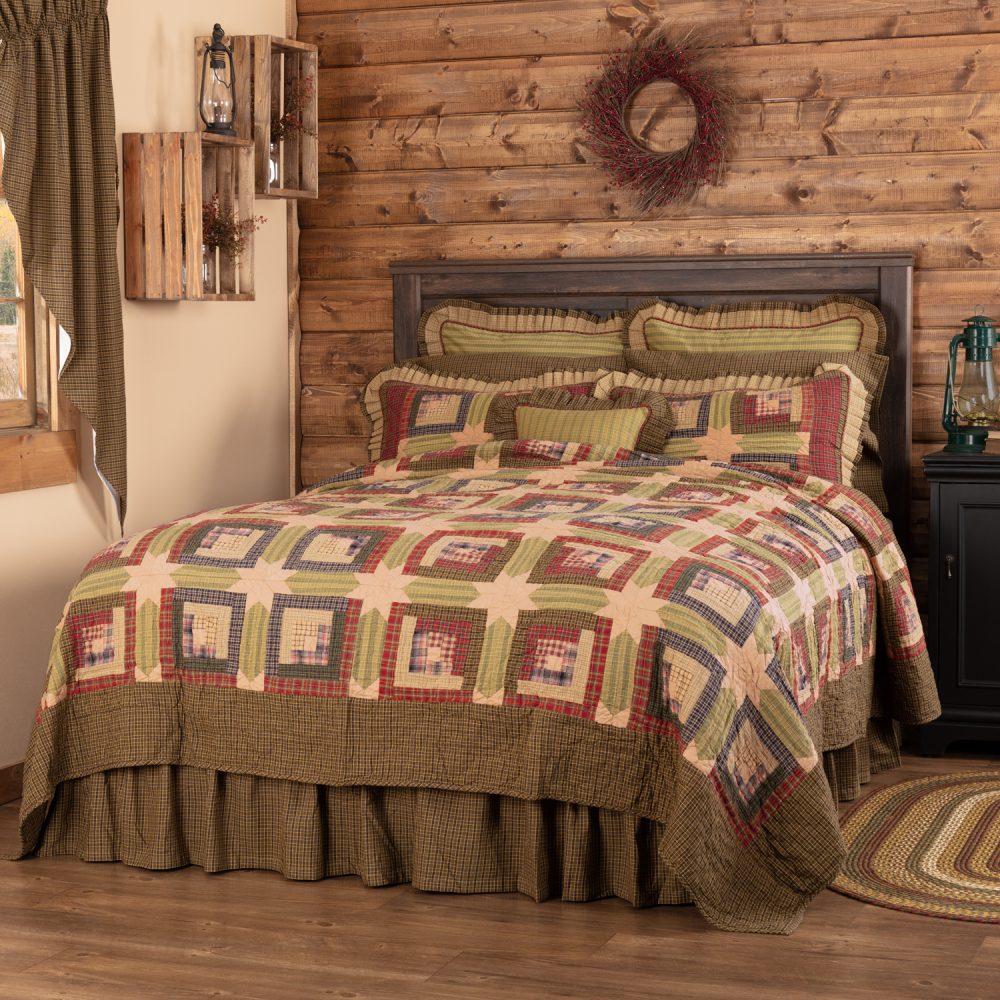 Tea Cabin Queen Quilt 94Wx94L - Image 2