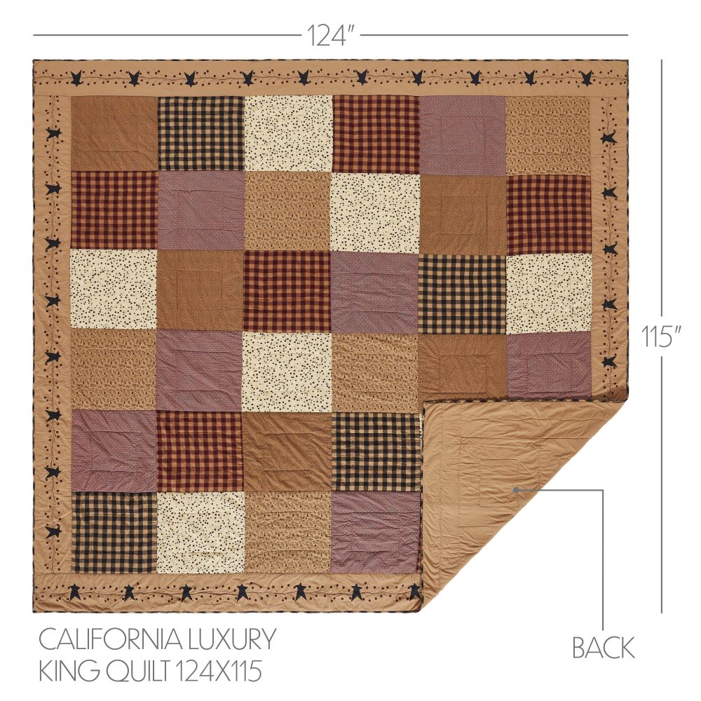 Pip Vinestar California/Luxury King Quilt 124Wx115L - Image 6