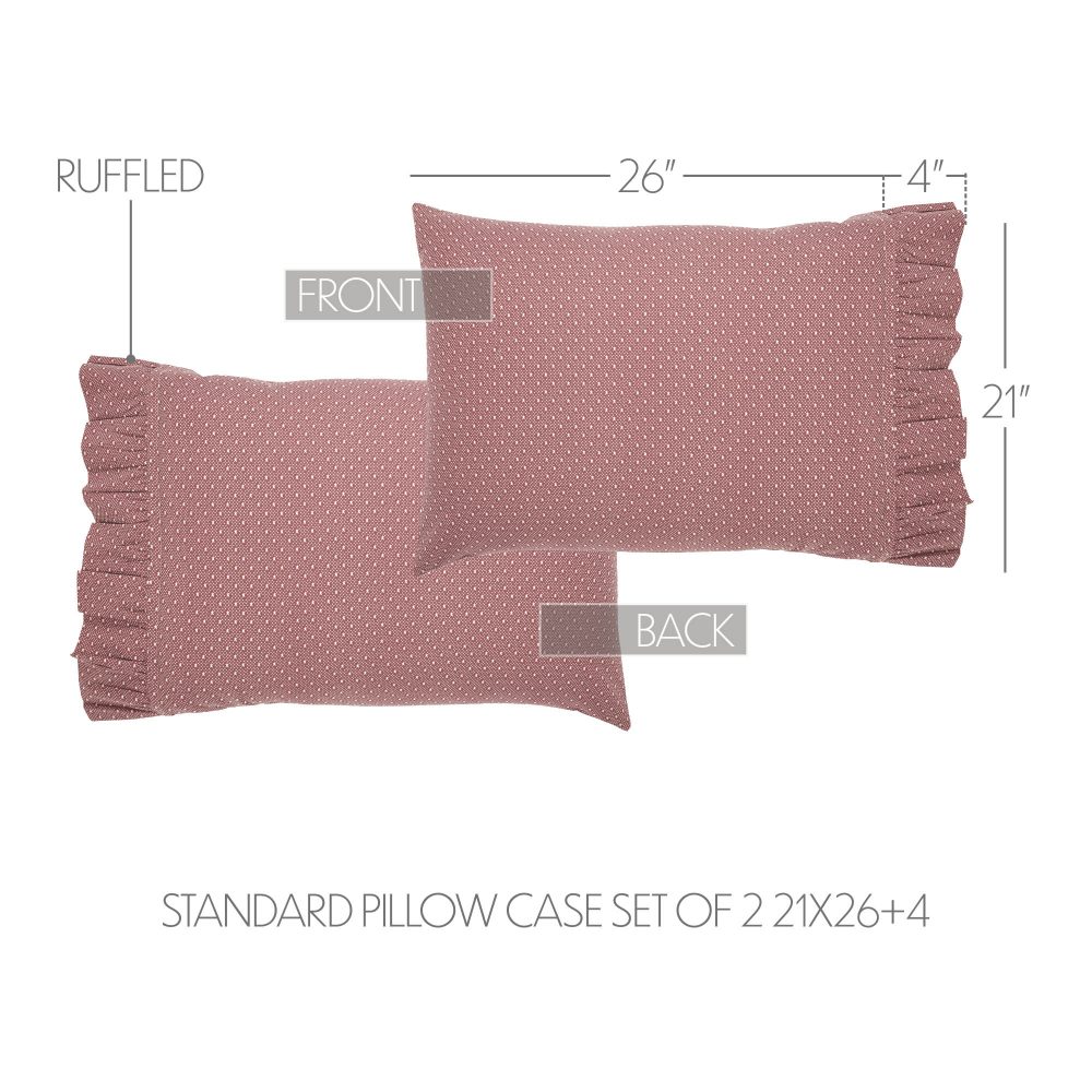 Pip Vinestar Ruffled Standard Pillow Case Set of 2 21x26+4 - Image 4