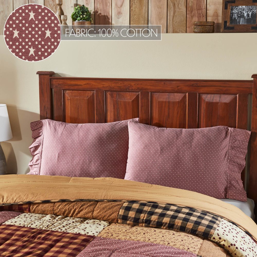 Pip Vinestar Ruffled Standard Pillow Case Set of 2 21x26+4 - Image 5