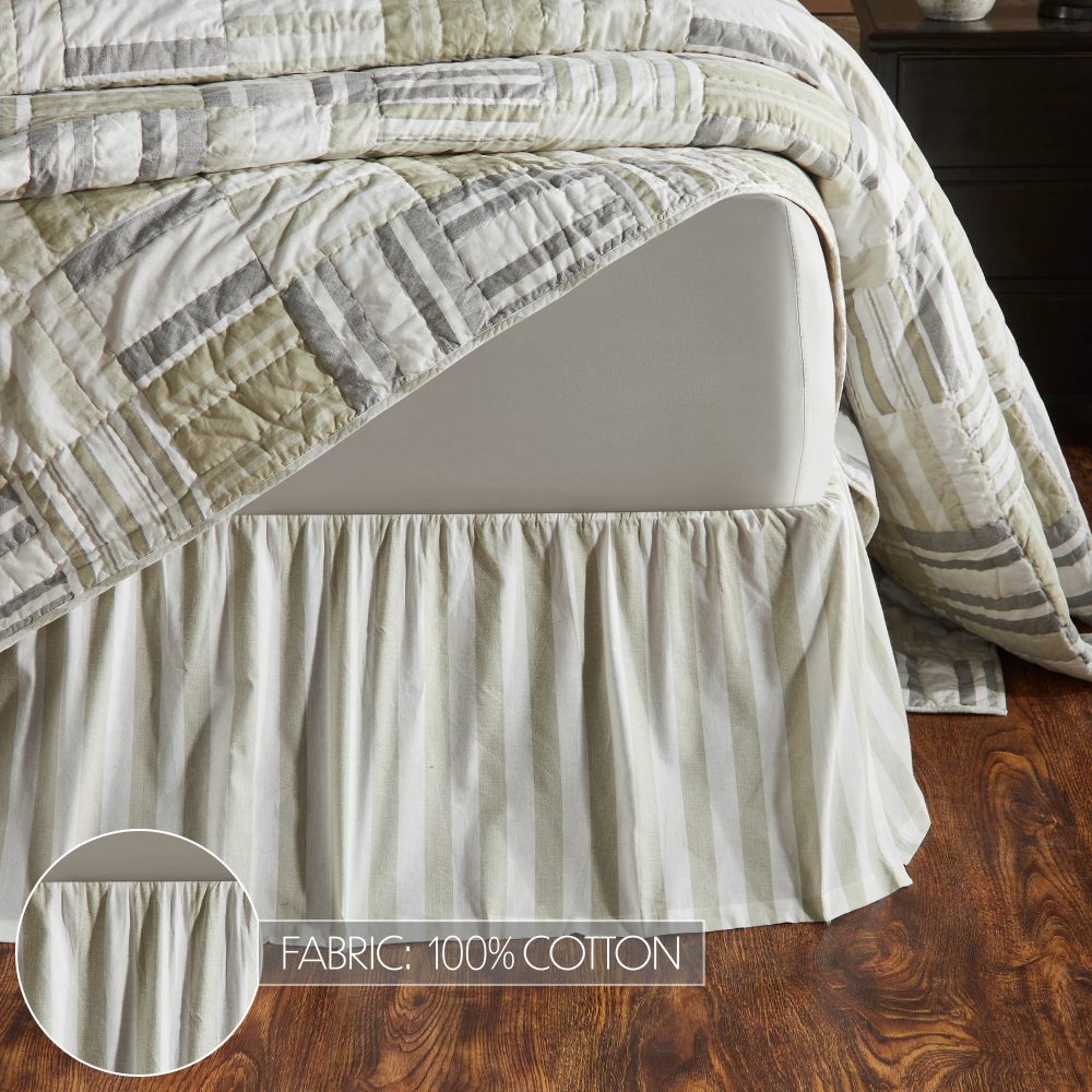 Finders Keepers Ruffled King Bed Skirt 78x80x16 - Image 5