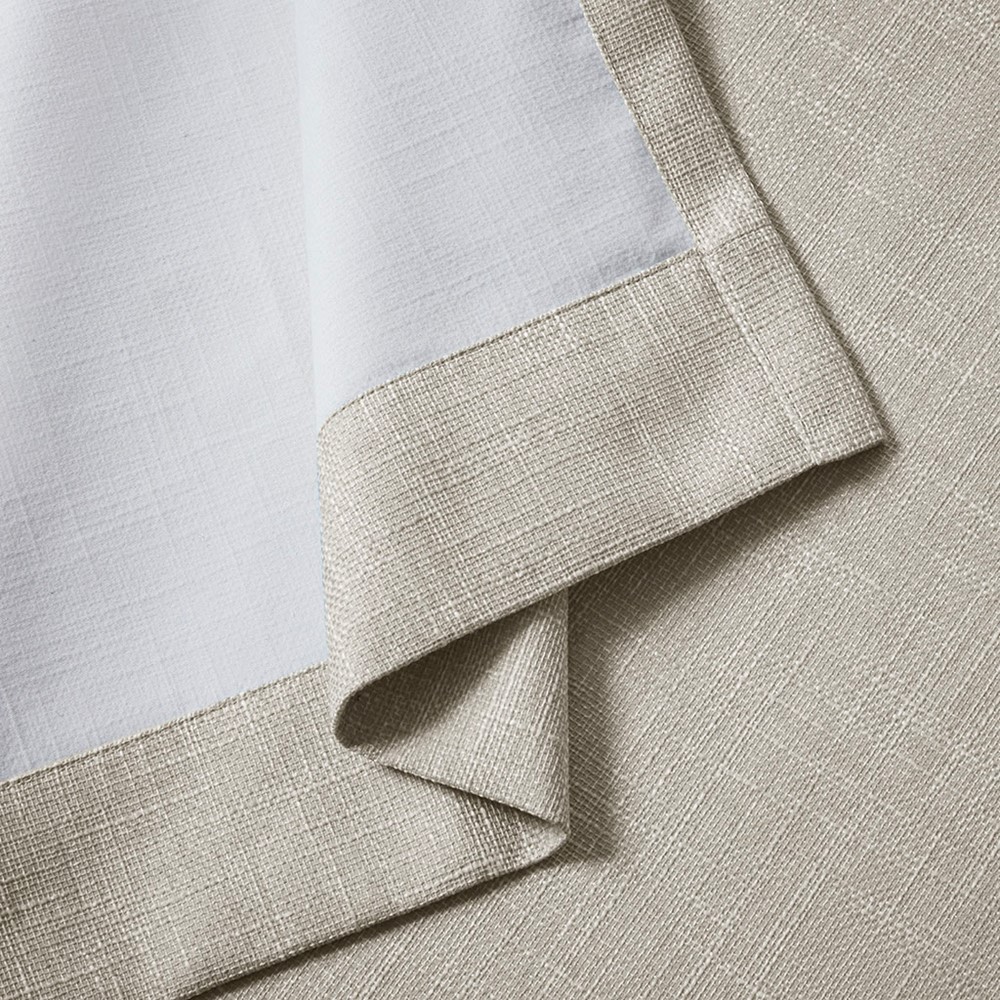 SunSmart Maya Printed Heathered Blackout Window Patio Panel in Taupe, 100x84" Blackout SS40-0109 - Image 4