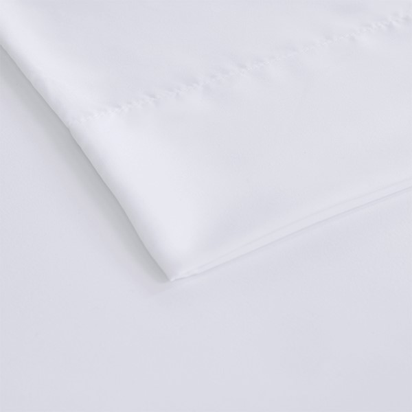 Sleep Philosophy Smart Cool Microfiber Sheet Set in White, Queen SHET20-967 - Image 2