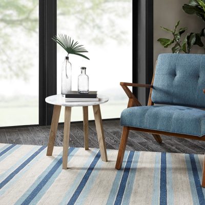 INK+IVY Milo End Table in White IIF17-0149