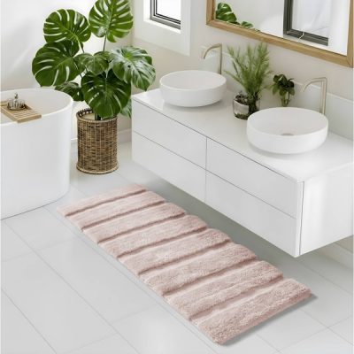 Madison Park Tufted Pearl Channel Rug in Blush, 24x58" MP72-5113