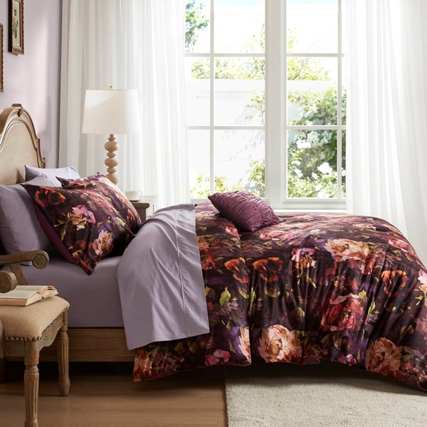Madison Park Seraphina velvet comforter set in Purple, King MP10-8930 - Image 5